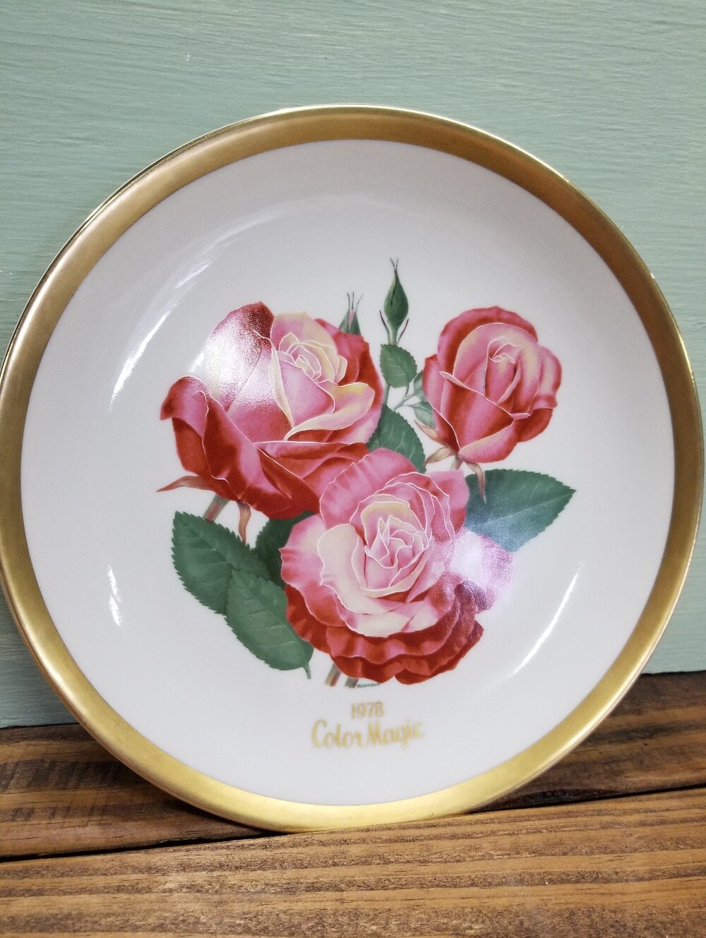 1978 Color Magic Collectors Plate All America Rose Series 10.5 inch